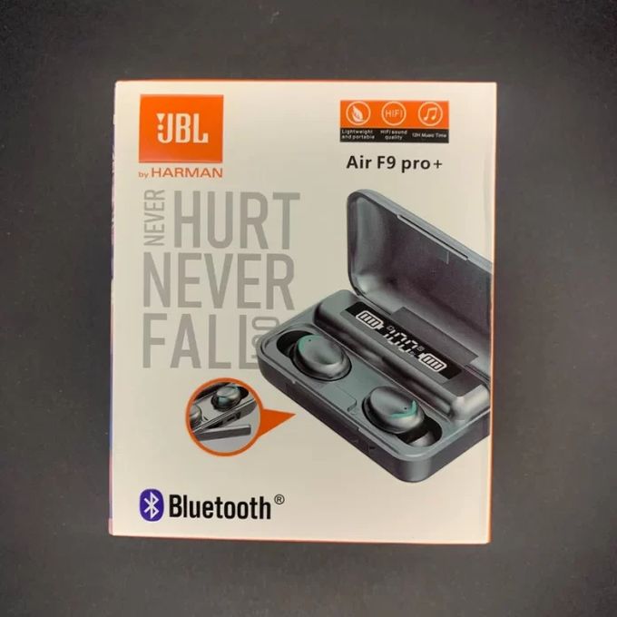 FLASH SALE DEALS!!  JBL Air F9 Pro+ Wireless In-ear Airpods, Bluetooth 5.3, Built-in Microphone, HD Calls, 5 Hrs Playtime, IPX4 Waterproof, Noise Cancellation, Volume Control - Earbuds