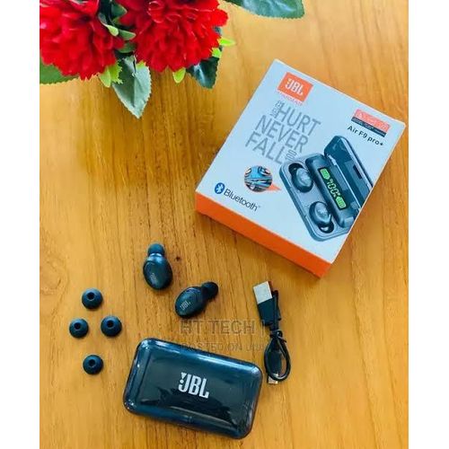 FLASH SALE DEALS!!  JBL Air F9 Pro+ Wireless In-ear Airpods, Bluetooth 5.3, Built-in Microphone, HD Calls, 5 Hrs Playtime, IPX4 Waterproof, Noise Cancellation, Volume Control - Earbuds