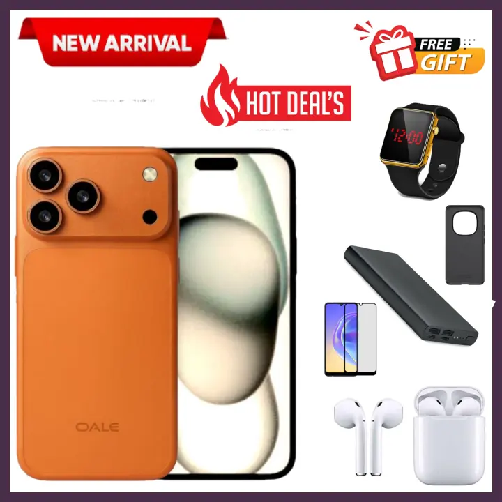 HOT DEALS!! OALE 17 PRO MAX 4G:| 6.85" HD+ Incell Display | 8(4+4)GB RAM+128GB ROM | 5750mAh Battery | Dual SIM | 20MP Rear & 13MP Selfie Camera | Android 15 | Type-C Port | Side-Fingerprint Unlock |