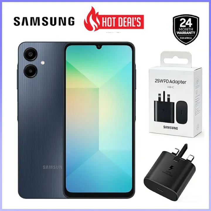 [Limited Offer] Brand New Samsung Galaxy A06 64GB+4GB 50MP Camera 6.7" 90Hz MTK Helio G85 (12nm) 5000mAh 25W Type-C Charge Android 14 Smart Phones phone