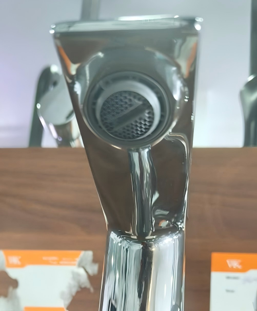 Single lever copper deck mount mixer tap K-8125/26H for handwash basins and bathroom sinks. With  hot and cold water control