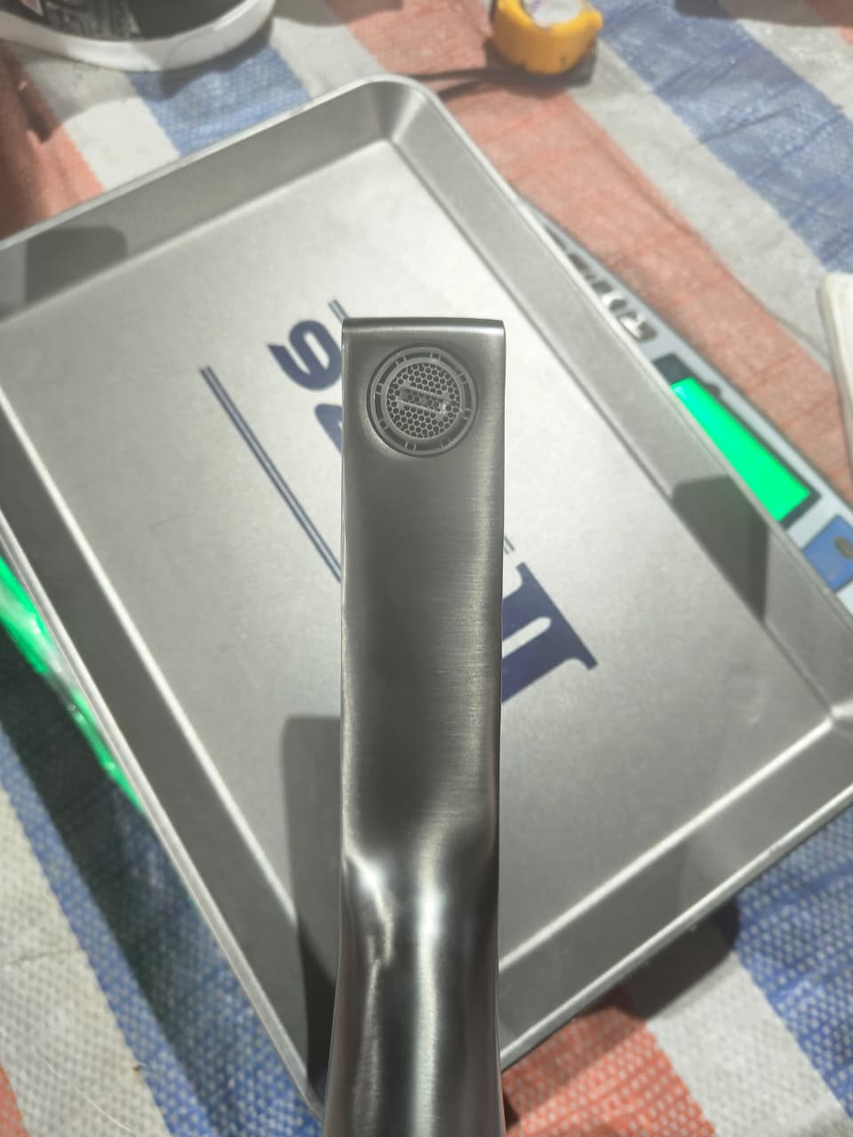 WK Single Lever Copper Deck Mount Gun Grey Mixer Tap K-8122Q for Handwash Basins and Bathroom Vanity sinks. With hot and cold water control.