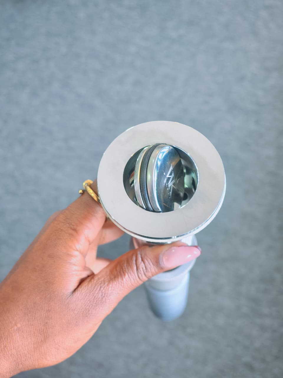 WK Bathroom Cabinet Sink Plug-Chrome Plated Handwash Basin Sink  Rotating Stainless Steel Drain with Overflow K-X420L