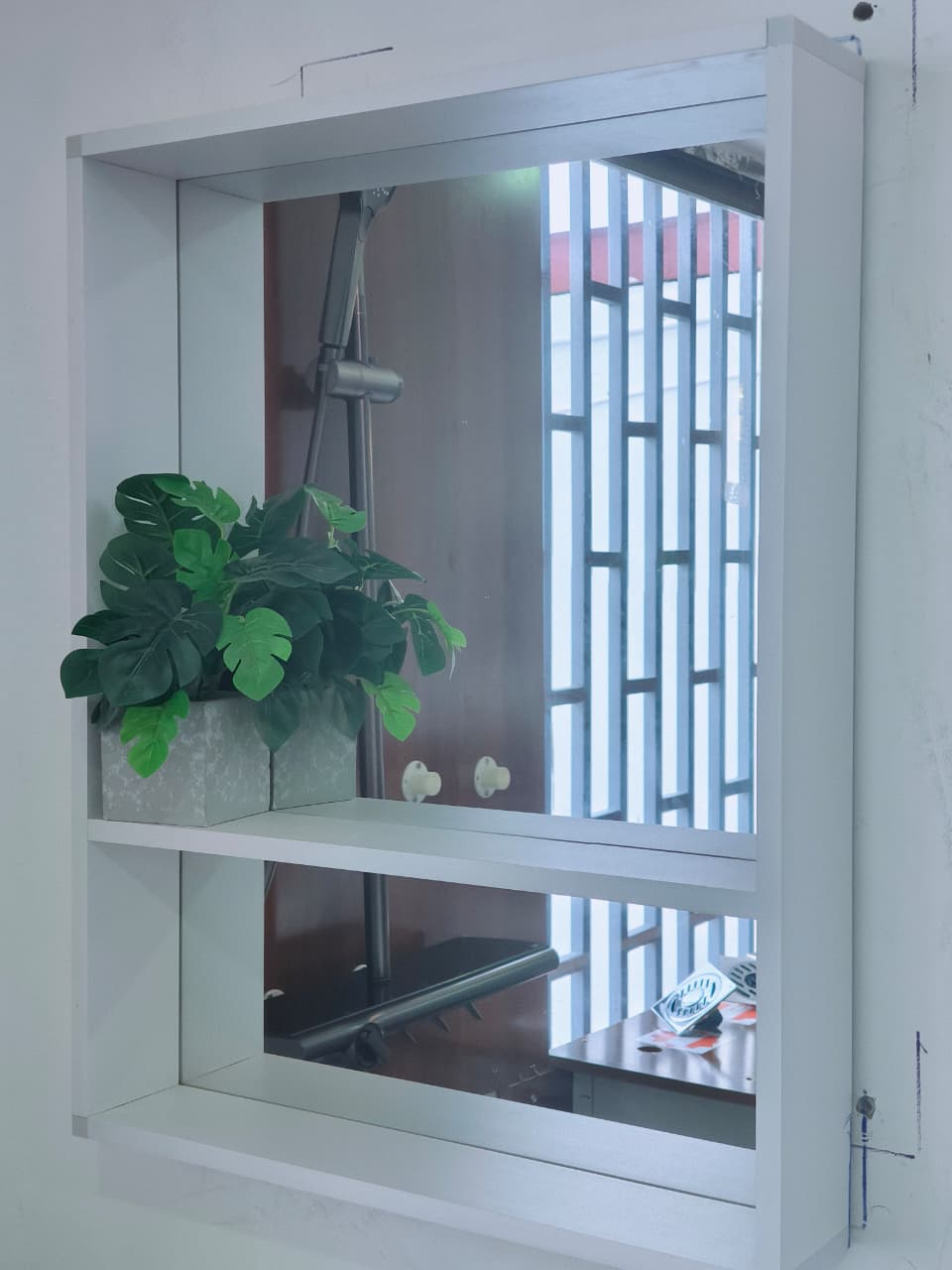 WK 50cm/60cm White Bathroom Vanity/Floating Bathroom Cabinet with Under-sink Storage and A Mirror Shelf Storage, Bathroom Cabinet  K-9930/9931 for Modern Bathrooms