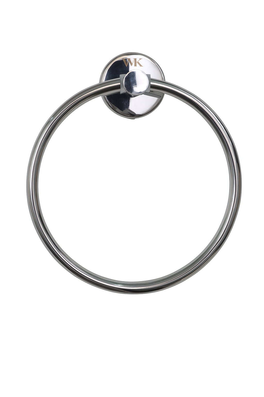 WK 7 inch Stainless Steel /Chrome Finish Towel Ring K-G906S-1 for Bathroom Hand Towel Holder Modern Circle Towel Hanger Round Towel Rack Wall Mounted.