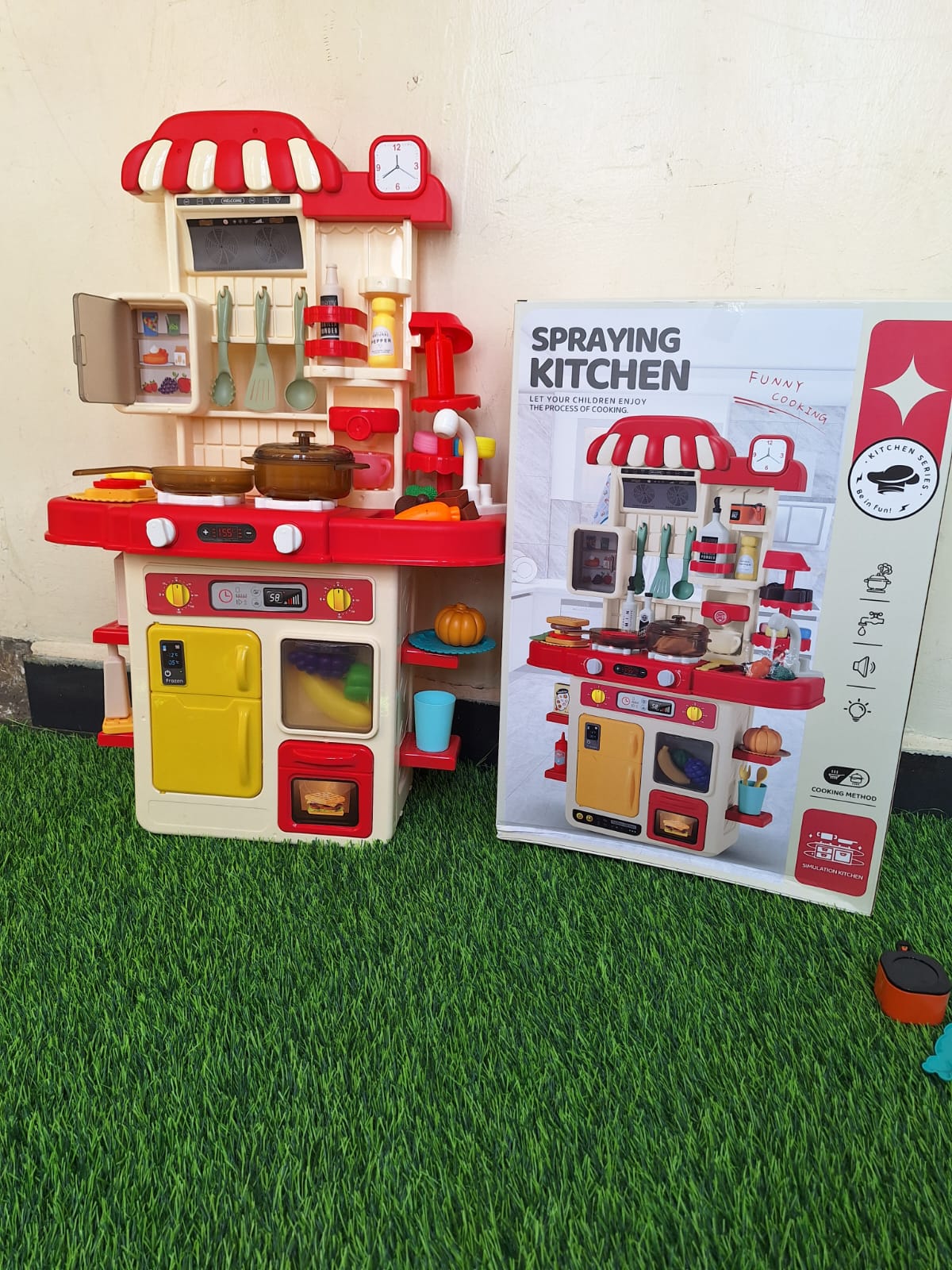 48 Pcs Kids Pretend Kitchen Play Set – Cooking Toys with Utensils, Food Accessories & Pots for Boys and Girls