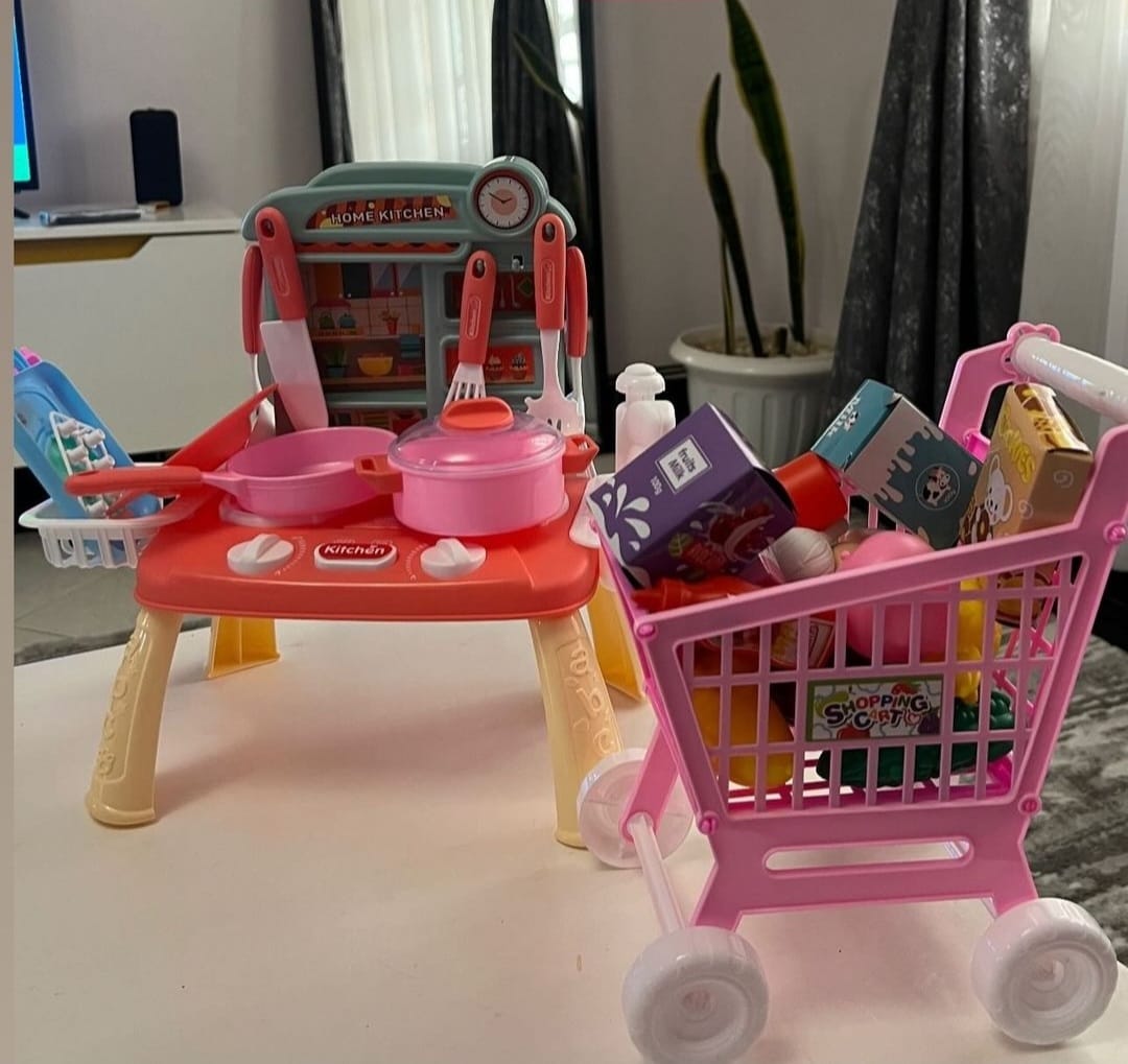 52 Pcs Kids Kitchen Cooking Play Toy Set