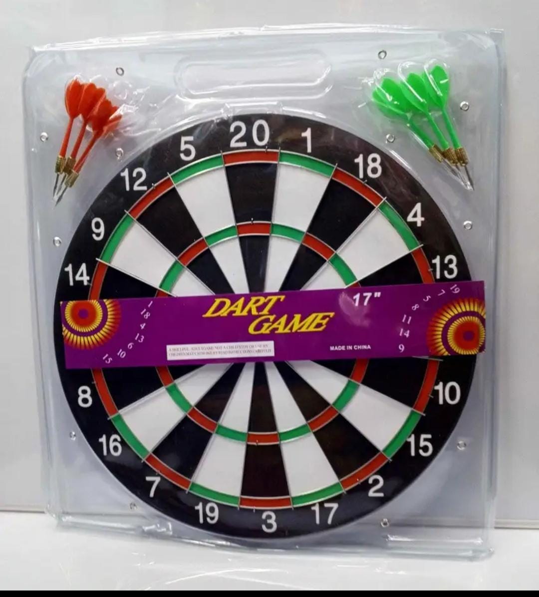 Professional Dart Board Set with 6 Darts – Target Game for Kids & Adults