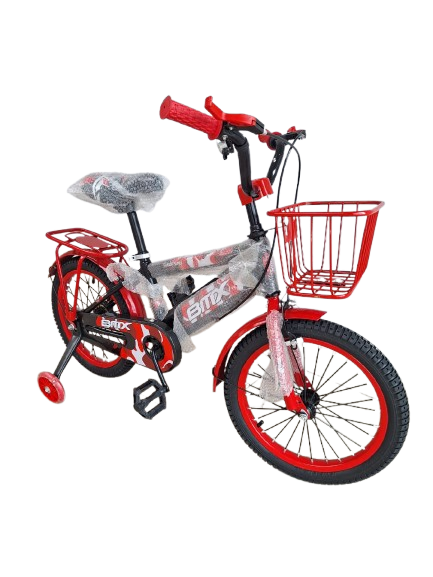 Kids Bike Tricycle Bicycle with Removable Training Wheels and Basket For Children Size 16