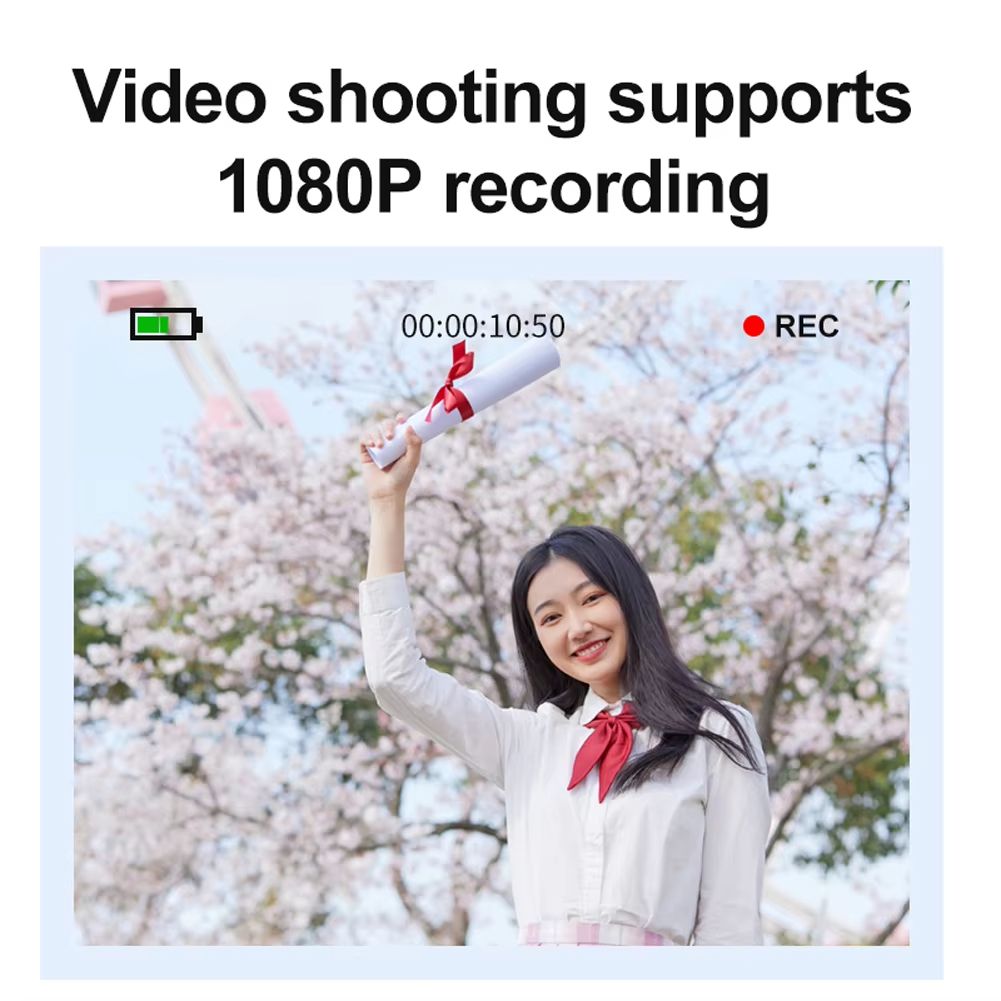 4K HD 1080P Digital Camera 96MP Autofocus Vlogging Camera 2.4 Inch IPS Screen Portable Vlogging Camera for Kids Adults Beginners