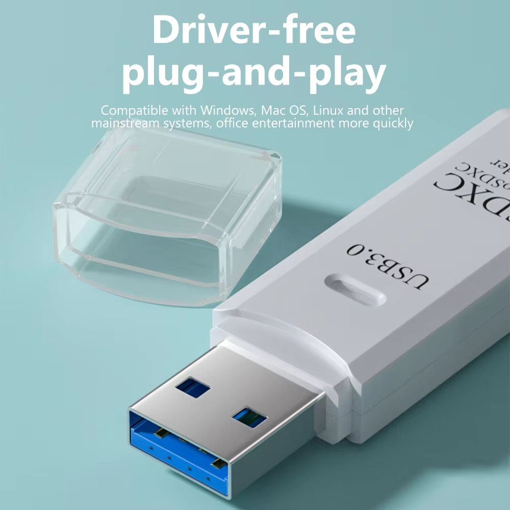 2 in 1 USB 2.0 Card Reader Micro TF SD Memory Card Reader USB Adapter High Speed USB Flash Drive Cardreader For PC Laptop