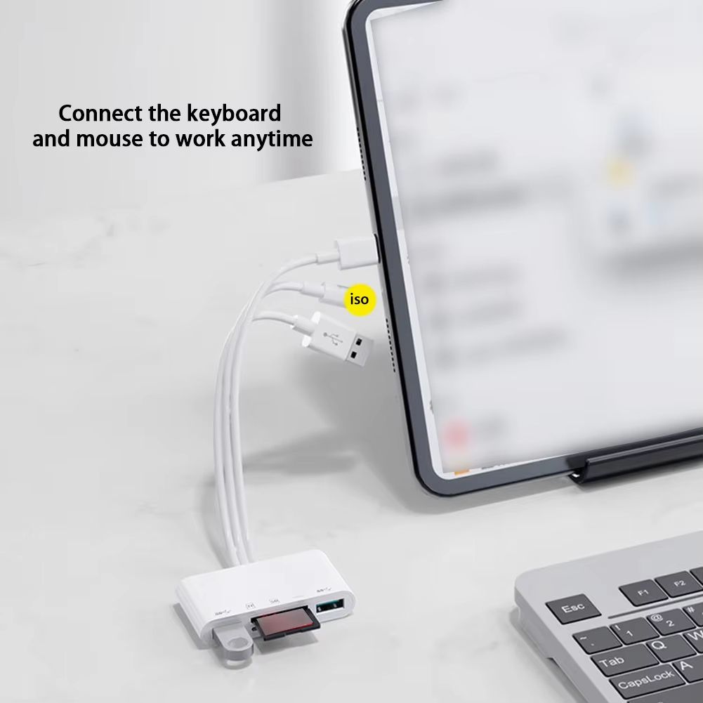 5 in 1 USB OTG Adapter Type C To SD TF Memory Card Reader USB Type C OTG Converter Multimemory Adapte for Android/iPhone/iPad