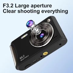 4K Digital Camera Autofocus Vlogging Camera HD 36MP Entry-level Student Camera 2.4 Inch Screen 18X Zoom for Photography Video
