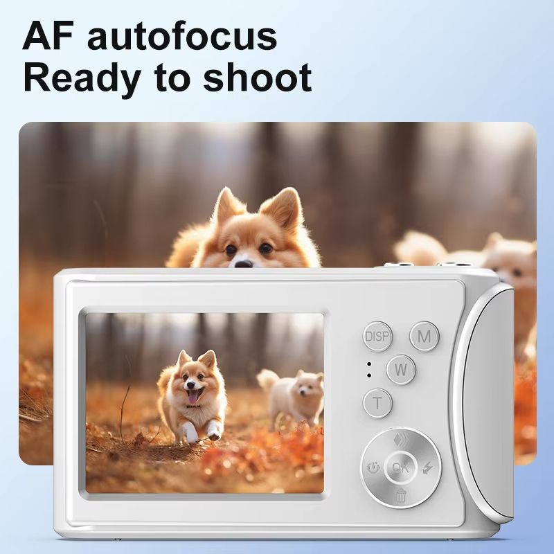 4K Digital Camera Autofocus Vlogging Camera HD 36MP Entry-level Student Camera 2.4 Inch Screen 18X Zoom for Photography Video