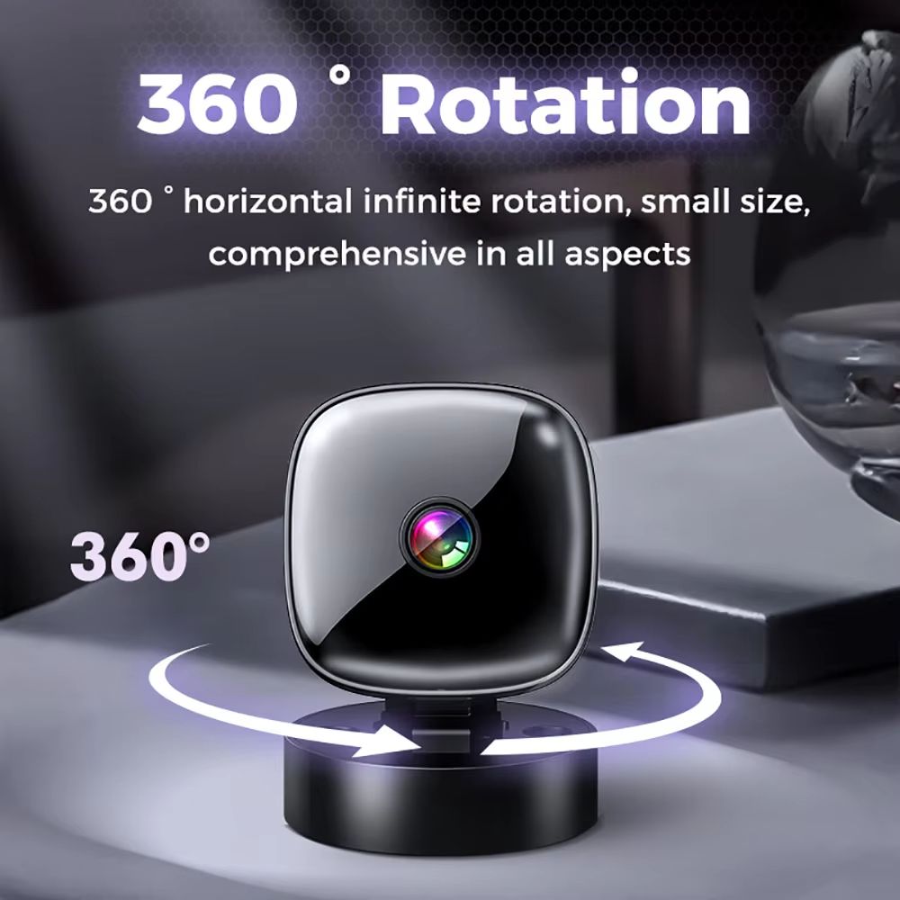 HD 1080P Mini WiFi Camera infrared Night Vision Camera 360° Rotatable Home Security Protection Wireless WiFi Surveillance Camera