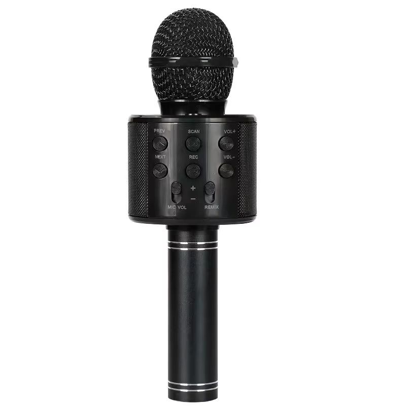 Portable Handheld Wireless Karaoke Microphone Speaker Microphone for Kids Music Player Singing Recorder KTV
