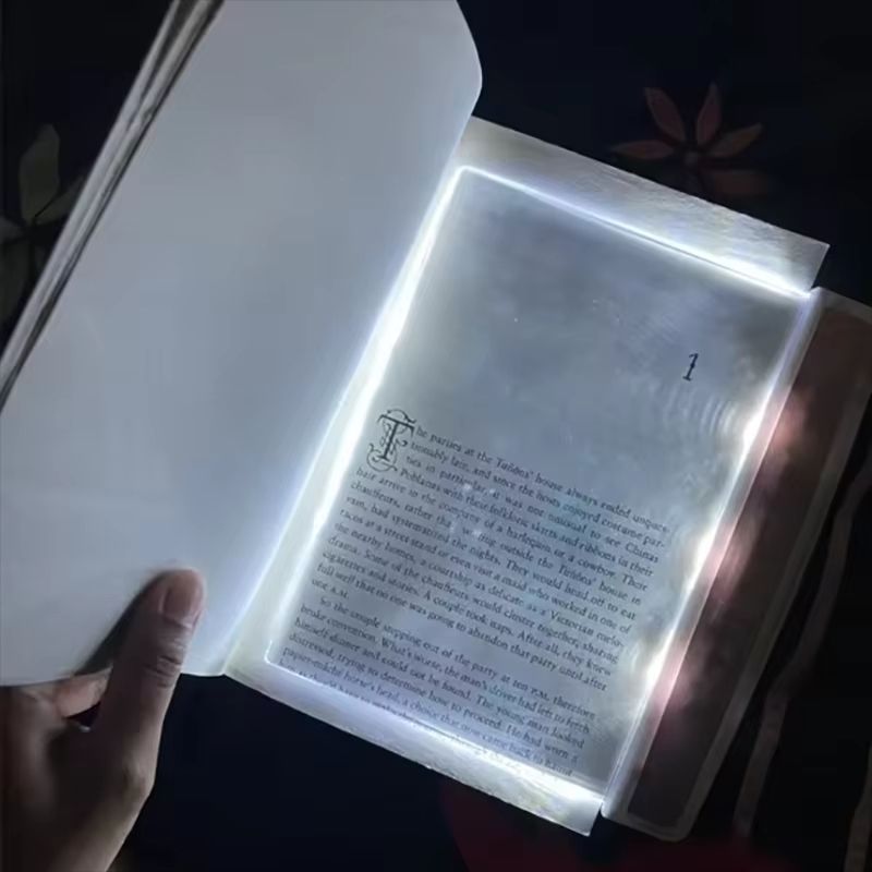 1Pc LED Flat Panel Night Vision Reading Light Eye Protection Reading Light Student Night Light Creative LED Book Eye Care Light