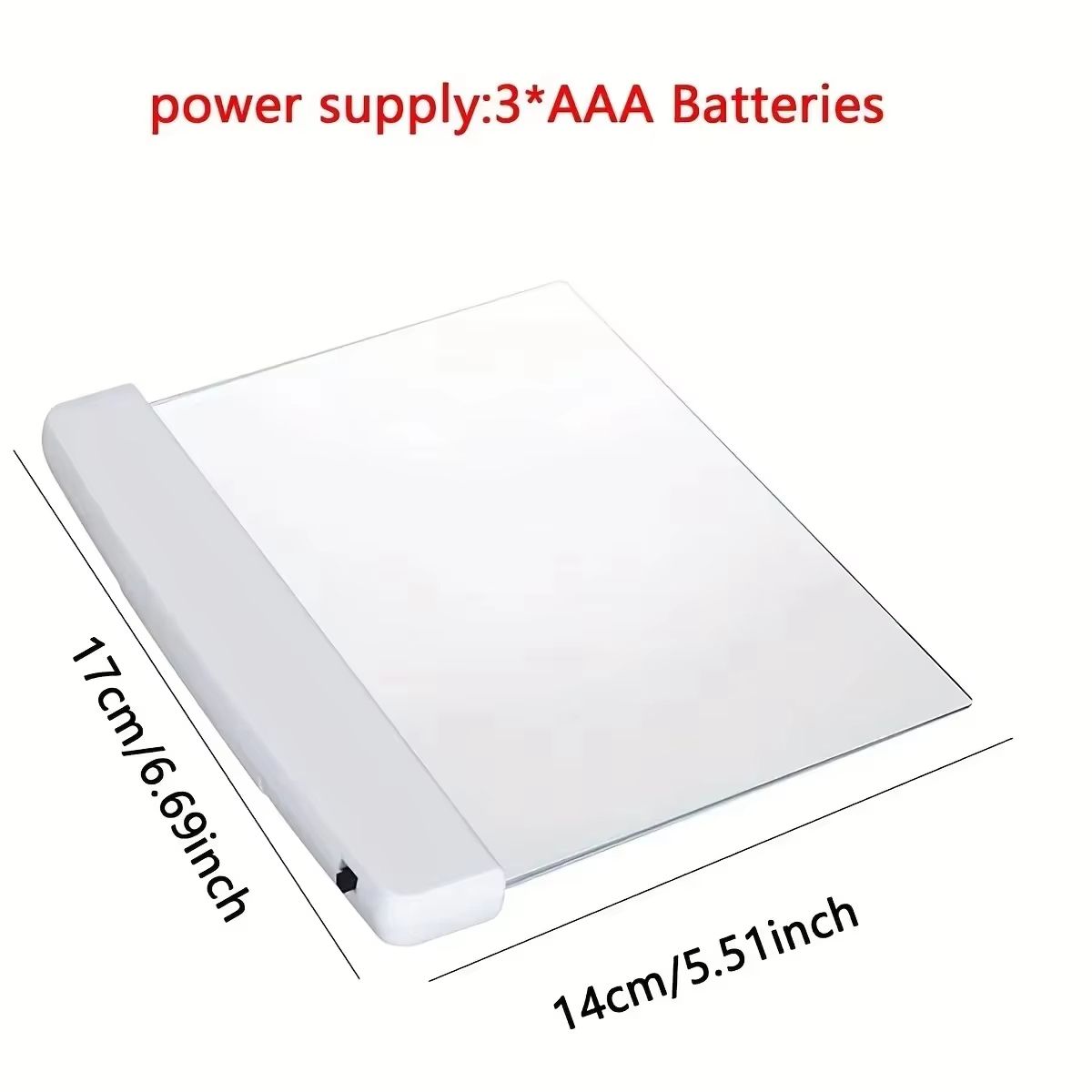 1Pc LED Flat Panel Night Vision Reading Light Eye Protection Reading Light Student Night Light Creative LED Book Eye Care Light