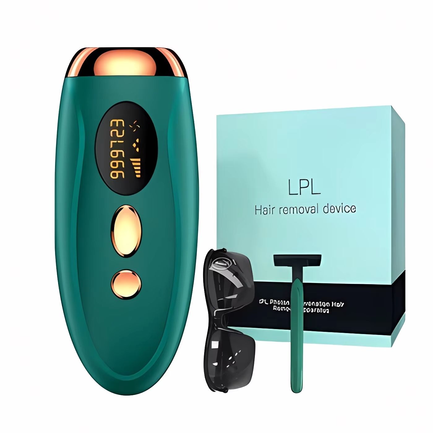 Portable laser hair removal device for painless and permanent hair removal, portable laser skin rejuvenation shaving for home use, full body axillary and private area shaving device, IPL photon hair r