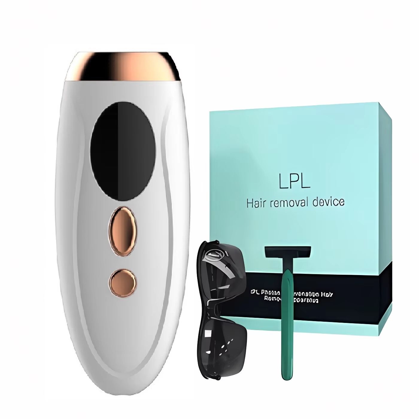 Portable laser hair removal device for painless and permanent hair removal, portable laser skin rejuvenation shaving for home use, full body axillary and private area shaving device, IPL photon hair r