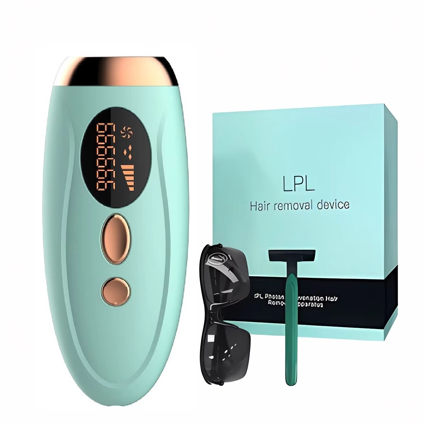 Portable laser hair removal device for painless and permanent hair removal, portable laser skin rejuvenation shaving for home use, full body axillary and private area shaving device, IPL photon hair r