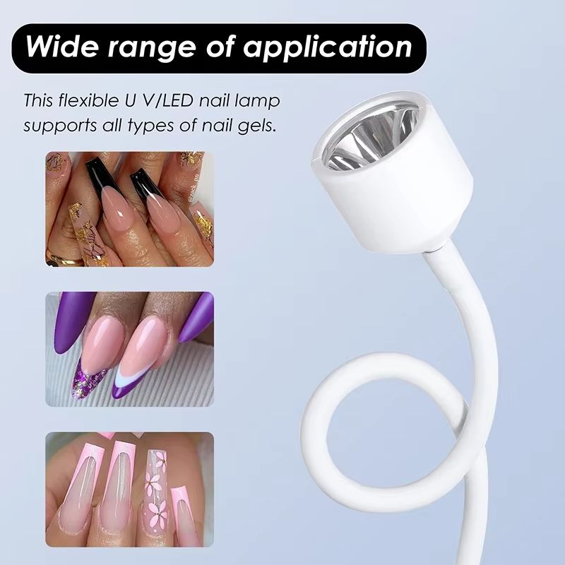 Mini Nail Dryer UV LED Nail Lamp Foldable USB Curing Lights Desk Lamp For Nail Gel Polish Quick Dry Nail Art Dryer Manicure Tool