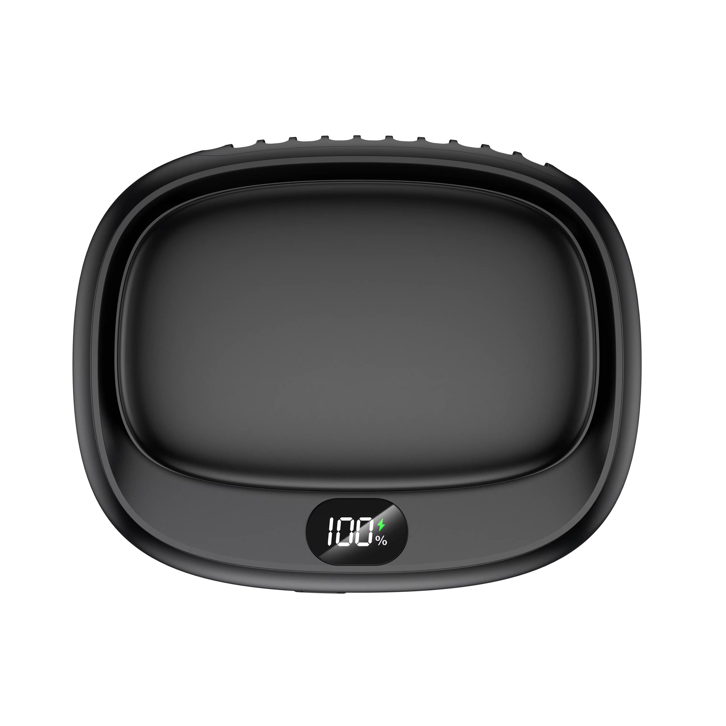 1800mAh handheld mini fan with multifunctional neck hanging fan, 5-speed USB rechargeable fan with display screen, portable USB outdoor five speed high wind silent neck hanging small fan