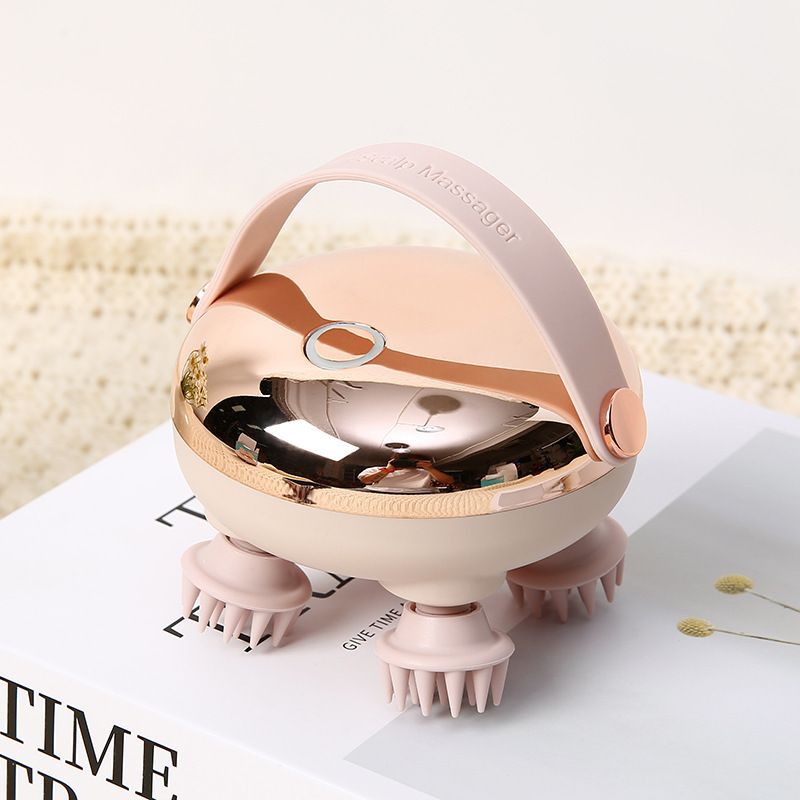 Head Massage Instrument Rechargeable Head Massager Scalp Stress Relax Body MassageWaterproof Handheld Hair Scalp massager