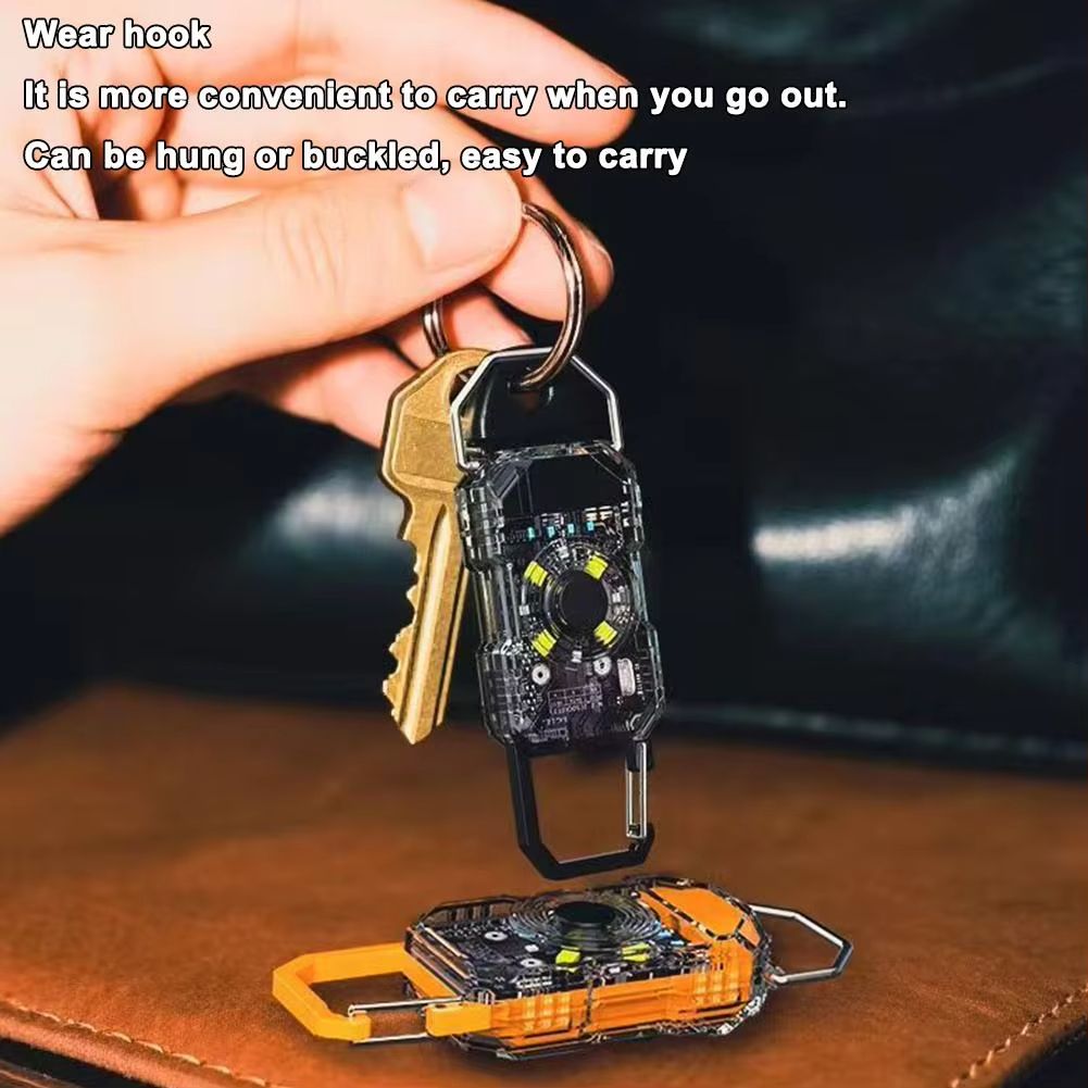 Keychain Work Light Rechargeable Mini Flashlight High Lumens Portable LED Light For Camping Hiking Running Dropshipping