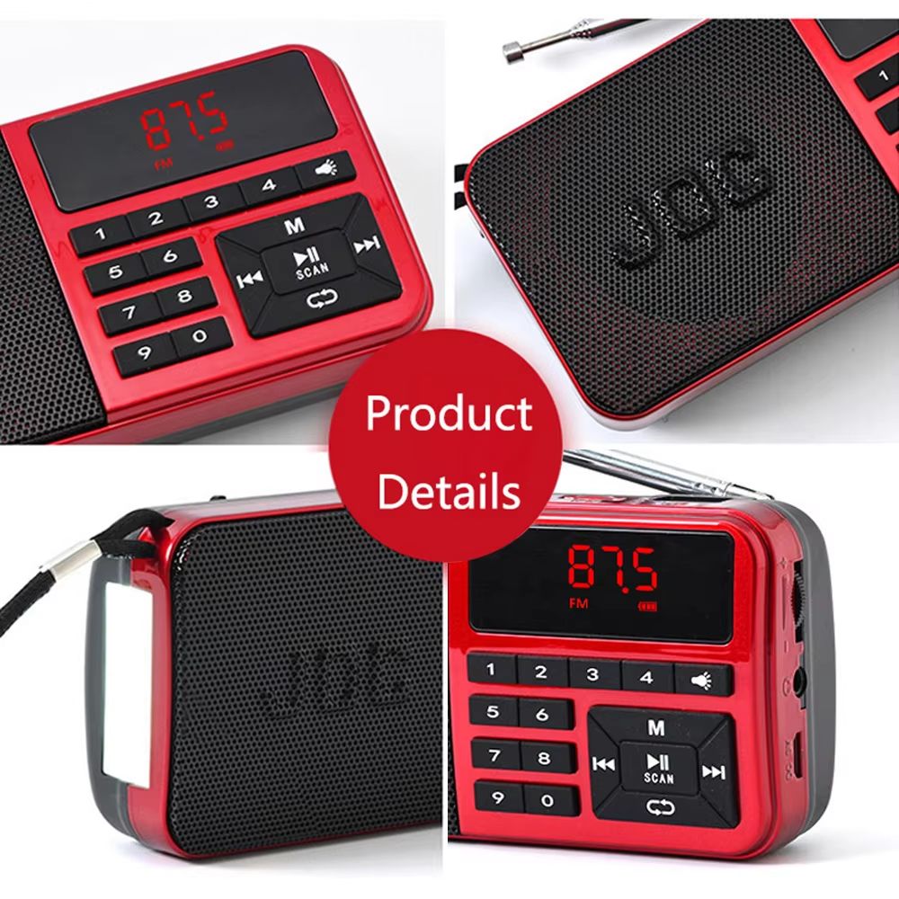 FM Radio Portable Pocket Radio Bluetooth Rechargeable Battery Support Earphone USB TF Card MP3 Player With Mini Radio Receiver