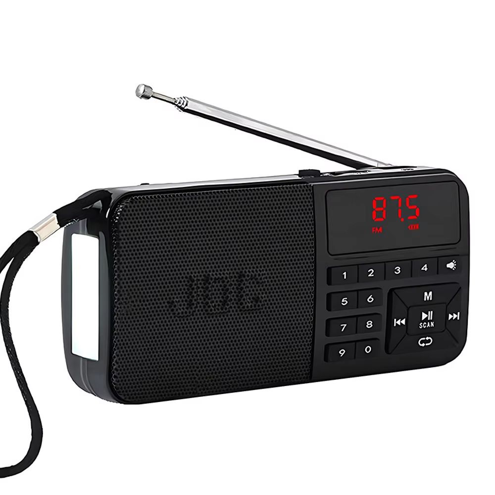 FM Radio Portable Pocket Radio Bluetooth Rechargeable Battery Support Earphone USB TF Card MP3 Player With Mini Radio Receiver