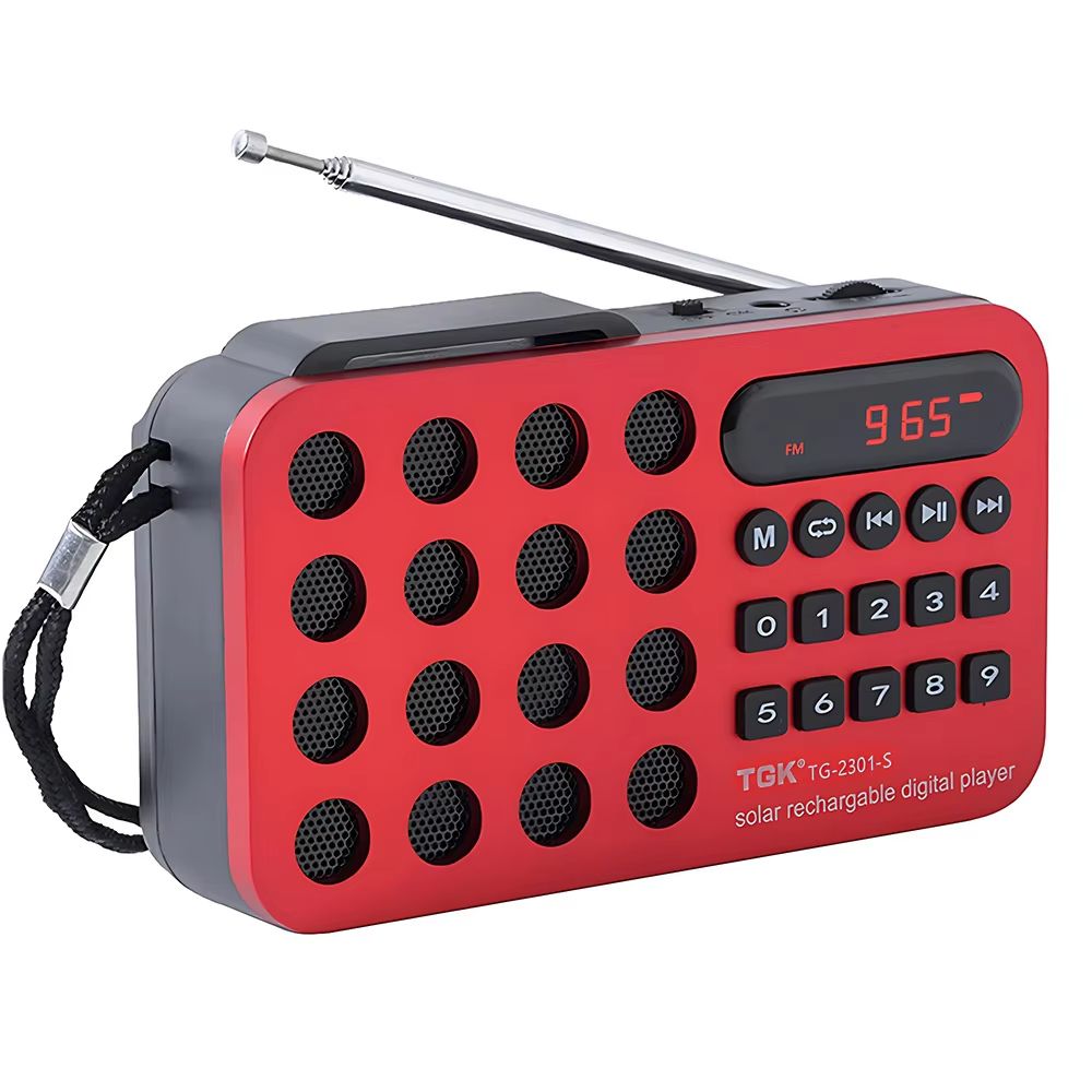 Rechargeable Portable FM Radio Mini Solar Bluetooth Wireless Speaker Support USB TF Card MP3 Music Player with FM Radio Receiver