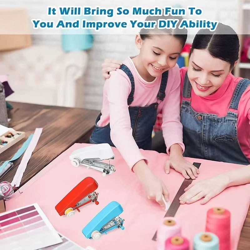Manual Sewing Machine Portable Mini Cordless Stitch Machines Useful For DIY Household Clothes Leather Handheld Tools Accessories