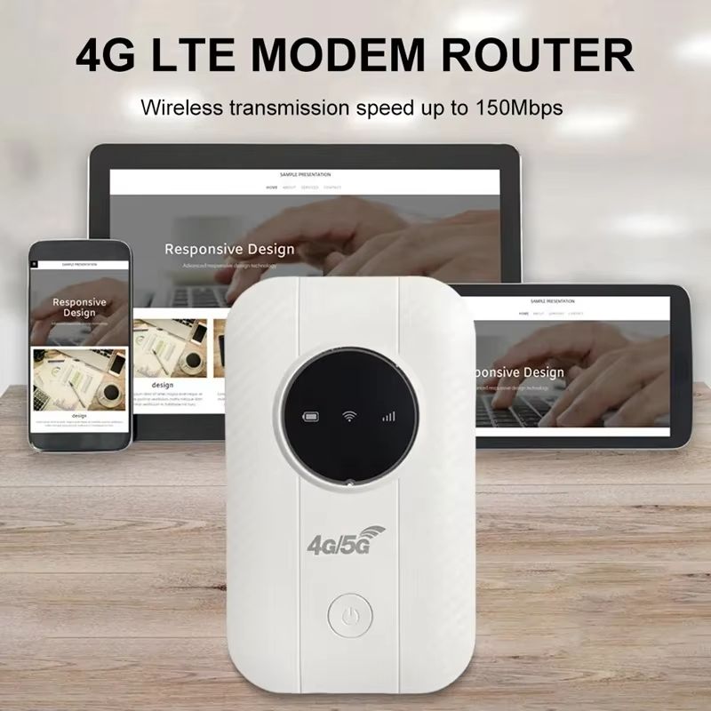 H803 4G LTE Mobile Wifi Router 3650Mah 150Mbps Wifi Modem Up To 10 Users With SIM Card Slot Wireless Router For Travel