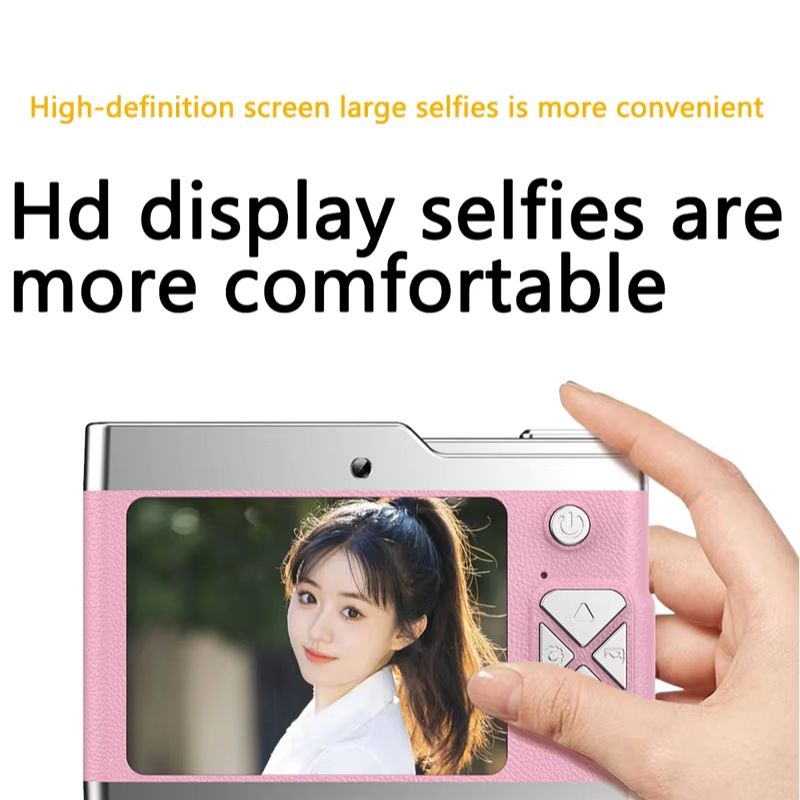 6K HD Digital Camera 2.4in IPS Display 8X Zoom 64MP Video Camera With Fill Light 4K Selfie Camera For Kids Students Teens