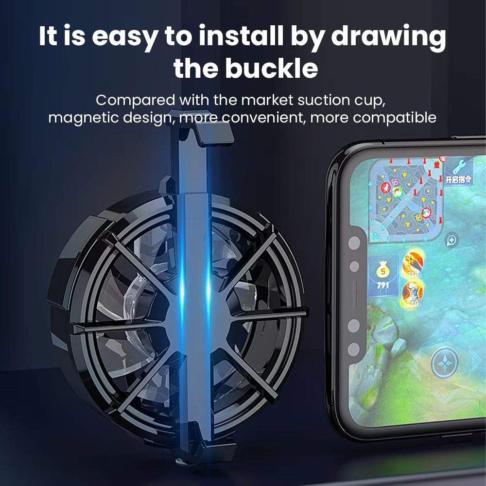 Smart Phone Cooling Fan Gaming Mobile Gamepad Cooler Fan Portable for Type-C USB Radiator for Redmi Samsung iPhone