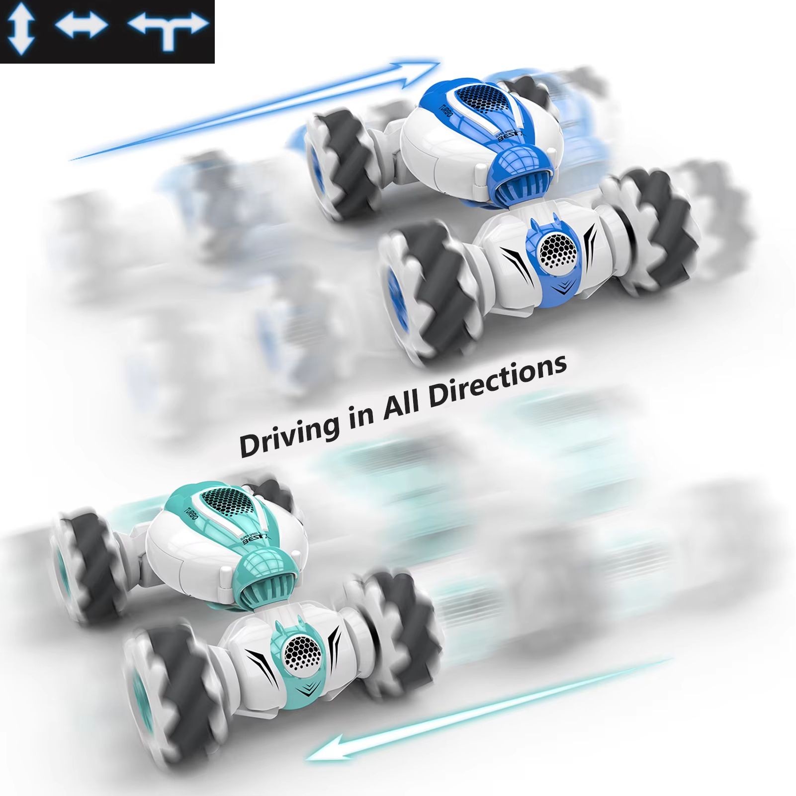 Remote Control Stunt Car Gesture Induction Twisting Off-Road Vehicle All Terrain Drift Dancing Side Driving RC Toy Gift for Kids