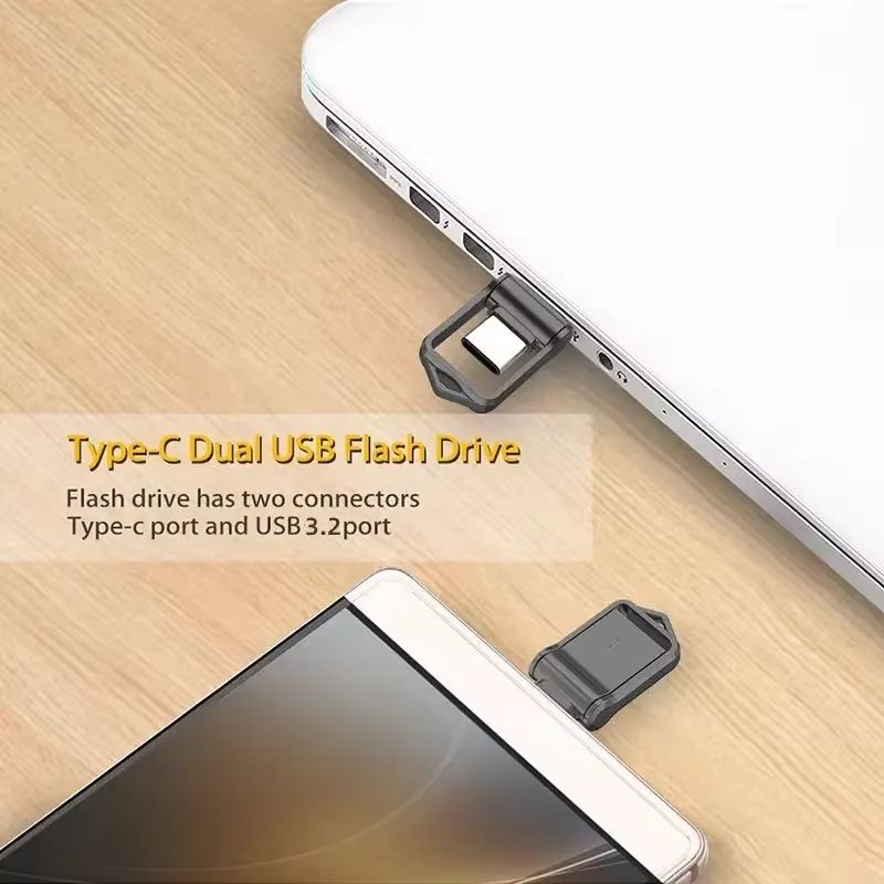 High-Speed USB Flash Drive 2TB Large Capacity Mobile Phone Computer Car Universal Converter Type-C Dual Interface 2026