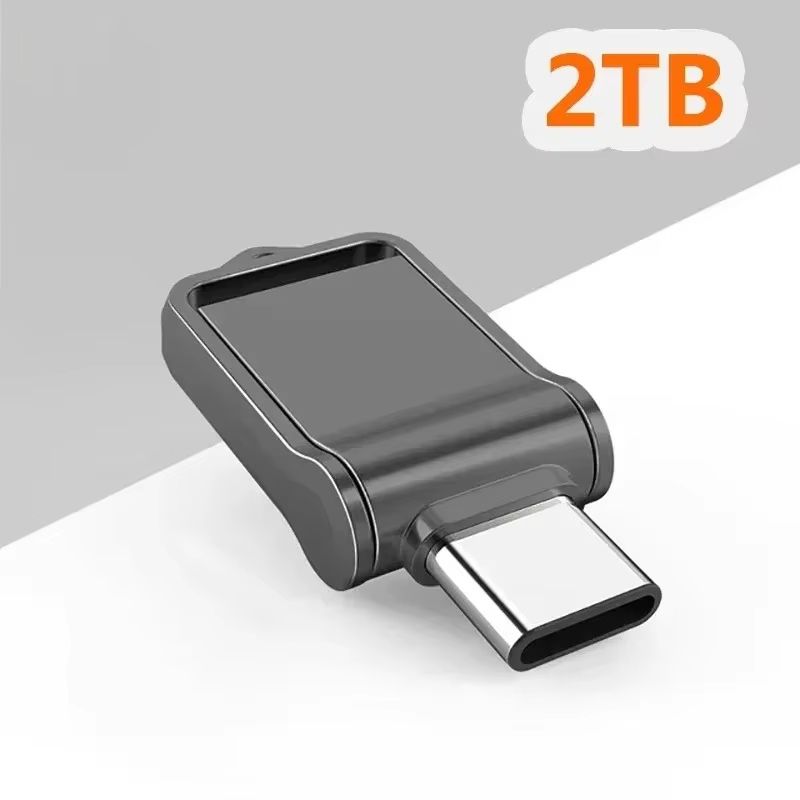 High-Speed USB Flash Drive 2TB Large Capacity Mobile Phone Computer Car Universal Converter Type-C Dual Interface 2026