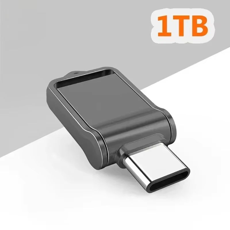 High-Speed USB Flash Drive 2TB Large Capacity Mobile Phone Computer Car Universal Converter Type-C Dual Interface 2026