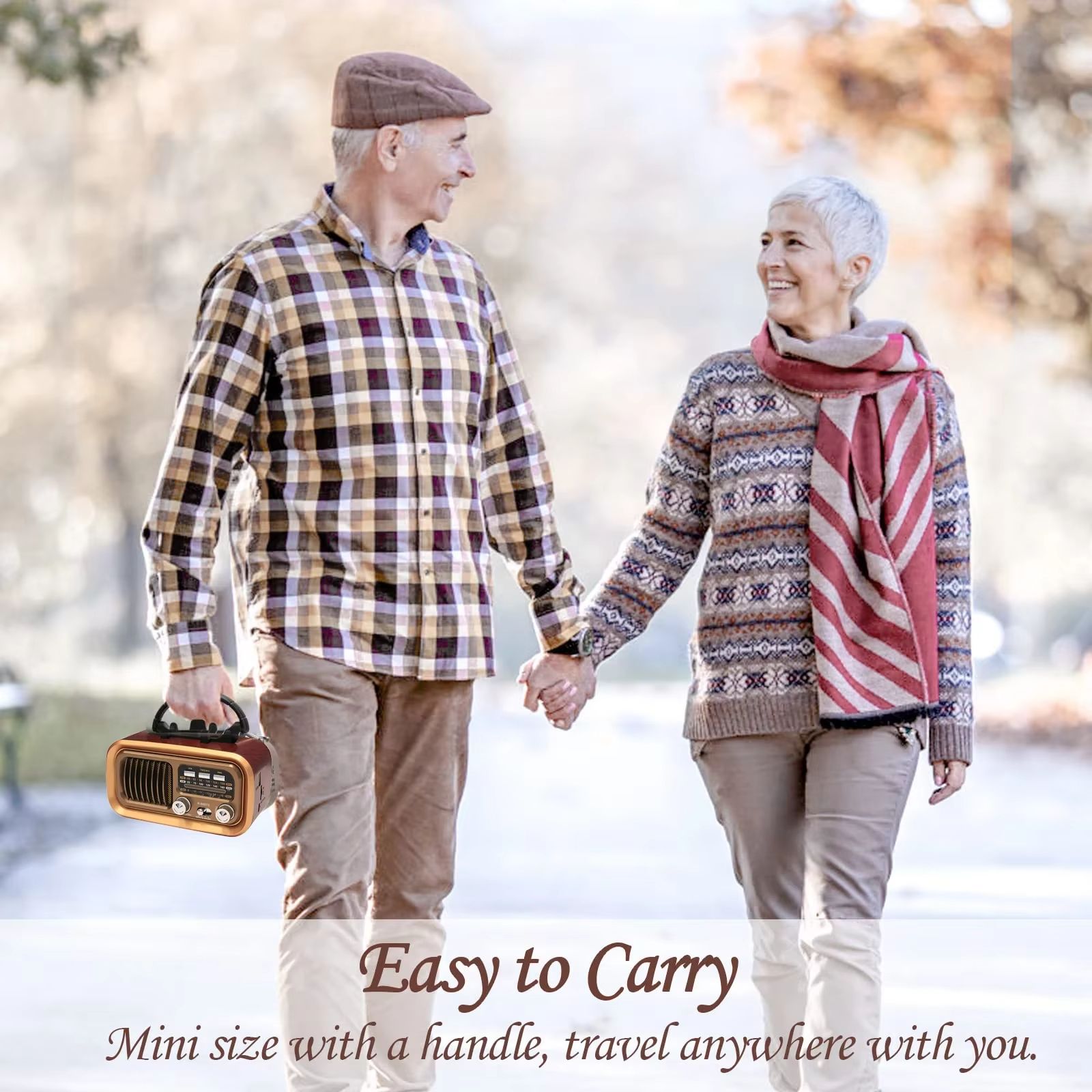 Portable DSP Radio Classic Vintage FM AM SW Radios Wireless Retro Solar Bluetooth Speaker MP3 TF USB Music Box Removable Battery