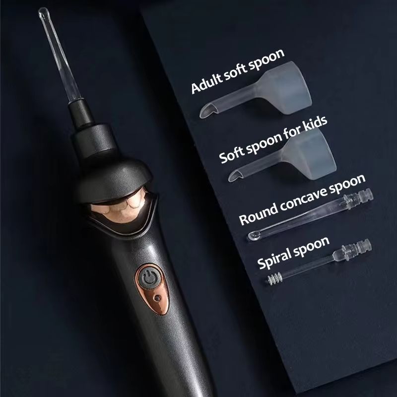 Cordless Electric Ear Pick Safe Vibration Painless Ear Cleaner Remover Spiral Ear Cleaning Device Dig Wax Personal Care Tools