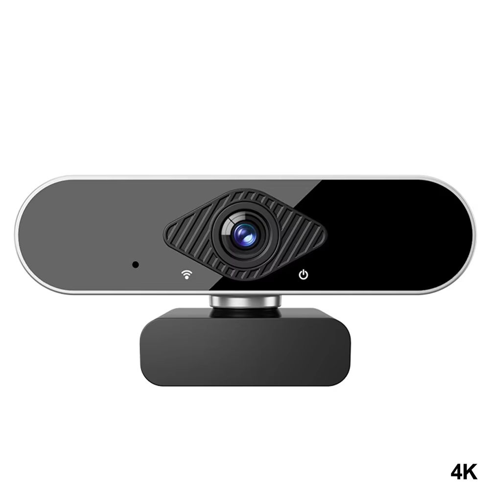 4K USB Webcam Auto Focus 8MP 30FPS Plug & Play with USB 2.0 Cable & Tripod for Streaming Video Calls Content Creation