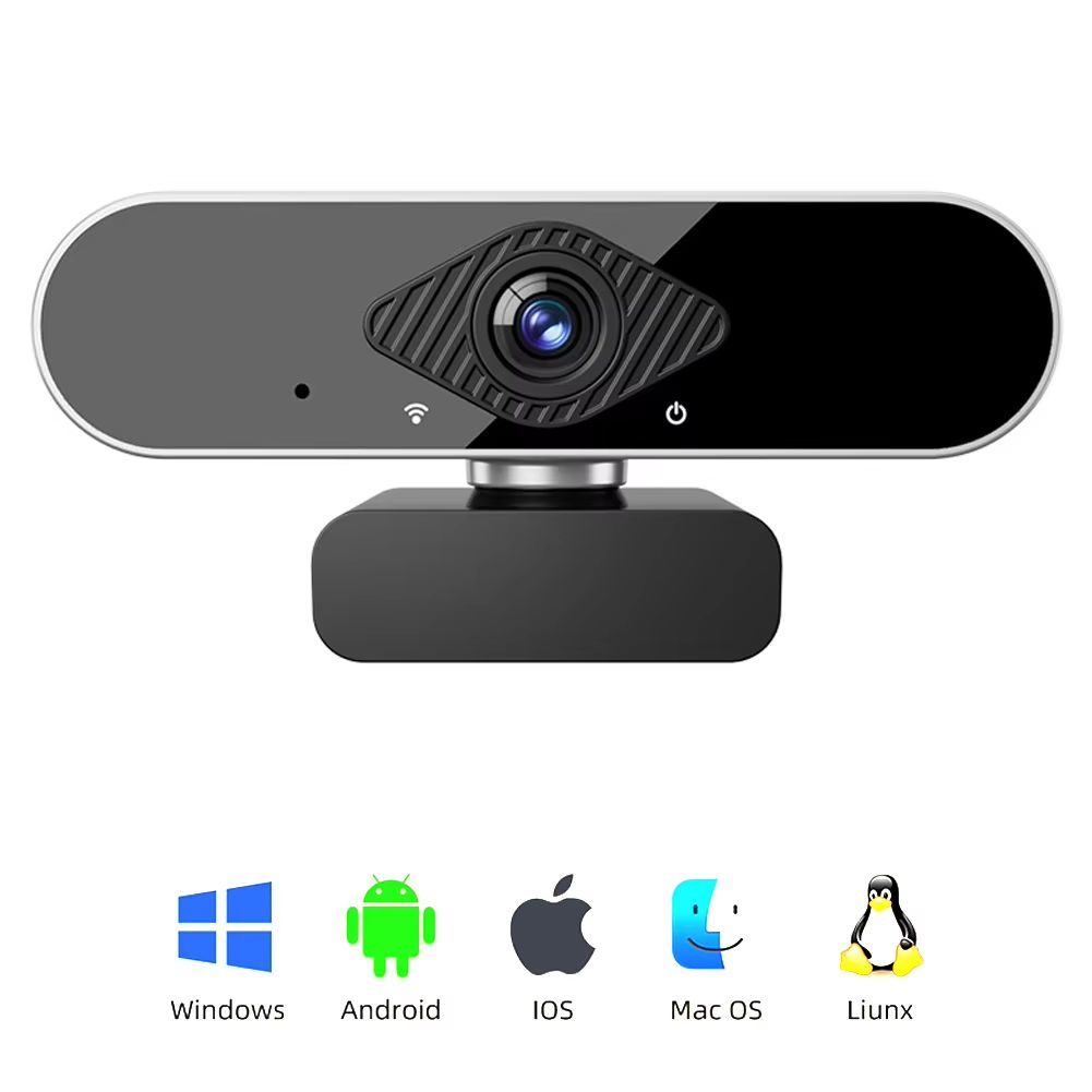 4K USB Webcam Auto Focus 8MP 30FPS Plug & Play with USB 2.0 Cable & Tripod for Streaming Video Calls Content Creation