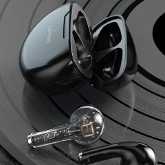 Original Lenovo Thinkplus HT38 TWS Wireless Earphone Bluetooth 5.0 Earpods Sport Headset Waterproof Noise Cancelling Earbuds with Mic for Android iOS - Black / White