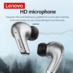 Original Lenovo Thinkplus LP5 TWS Wireless Earphone Bluetooth 5.0 Earpods 9D Stereo Surround Sound Waterproof Sports Headset with Mic for Android iOS - Black