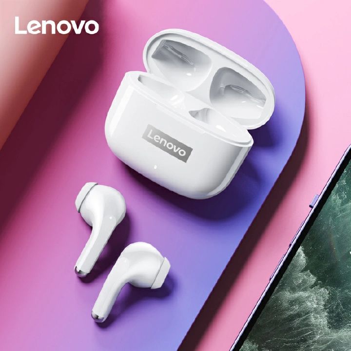 Original Lenovo ThinkPlus LP40 Pro Earphones Bluetooth Earpods TWS Wireless Earphones 5.1 Waterproof Sports Earphones with Microphone Music Headset