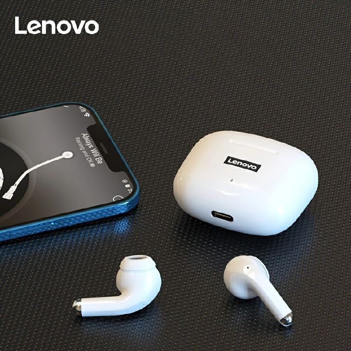 Original Lenovo ThinkPlus LP40 Pro Earphones Bluetooth Earpods TWS Wireless Earphones 5.1 Waterproof Sports Earphones with Microphone Music Headset