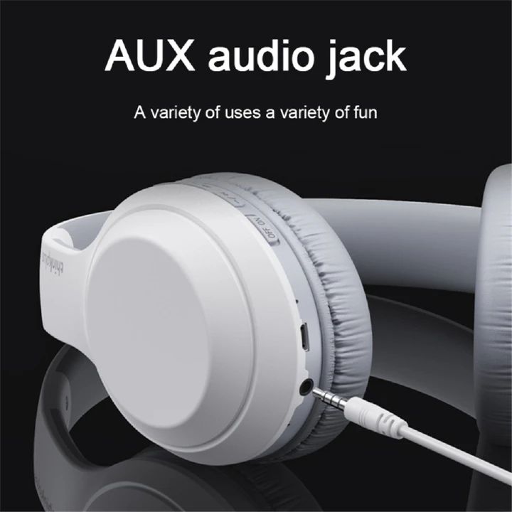 Lenovo Thinkplus TH10 Bluetooth Headphones HIFI Wireless Earphones Music with Microphones 3.5MM AUX for Mobile Smart phones Android IOS