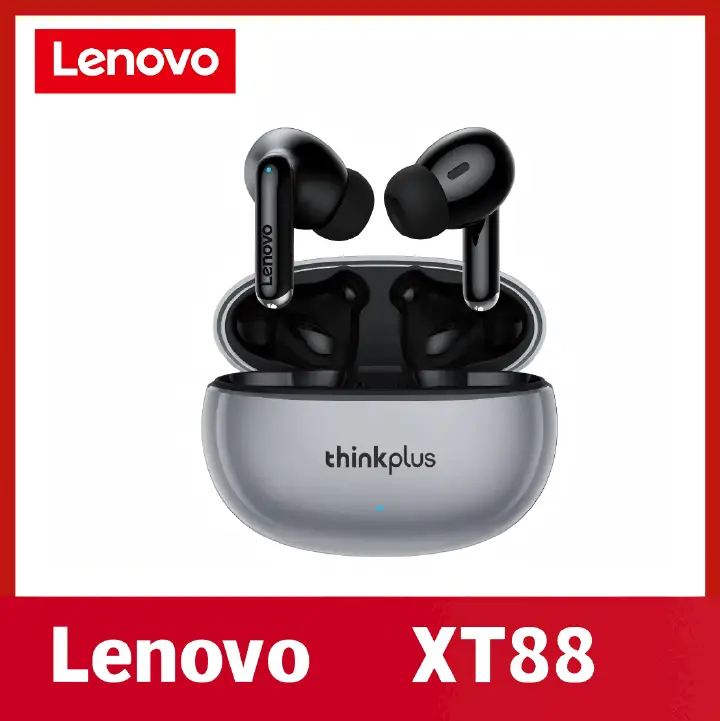 Original Lenovo Thinkplus XT88 Earpods Bluetooth Earphones TWS Wireless Earphone Bluetooth 5.3 Dual Stereo Noise Reduction Bass Touch Control Long Standby headset